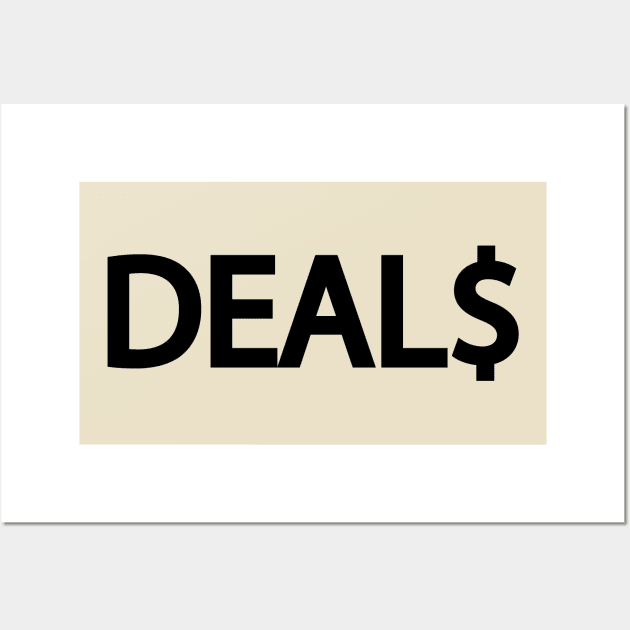 Deals making deals creative design Wall Art by DinaShalash